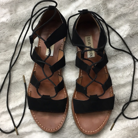 Steve Madden Shoes - Steve madden Gabriella black gladiator san…